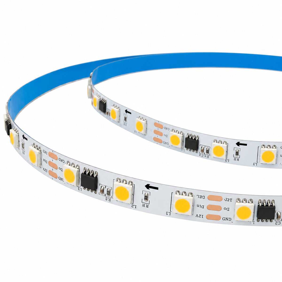 Tira de LED inteligente IC 12V DC - 14,4W/m - IP20 - 60 LED/m - Ancho 10mm - 5 metros (2)
