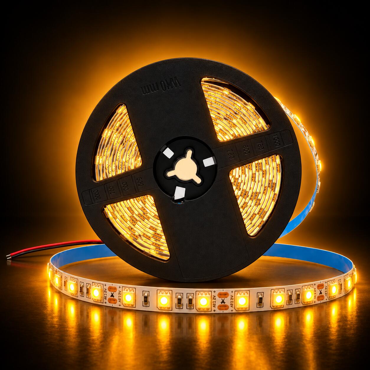 Tira de LED 12V-DC 72W 10mm monocolor IP20 (SMD5050 60cn/m) Rollo 5 metros (14)