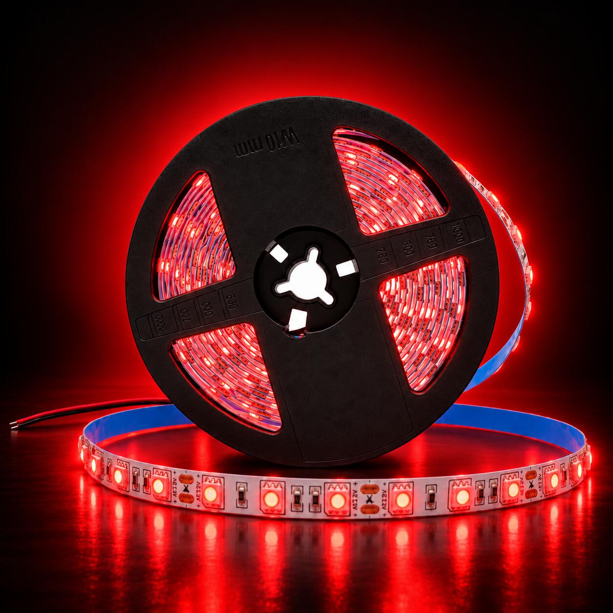Tira de LED 12V-DC 72W 10mm monocolor IP20 (SMD5050 60cn/m) Rollo 5 metros (26)
