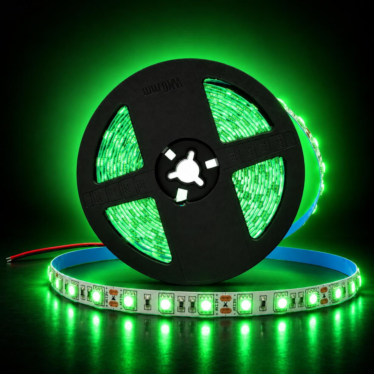 Tira de LED 12V-DC 72W 10mm monocolor IP20 (SMD5050 60cn/m) Rollo 5 metros (22)