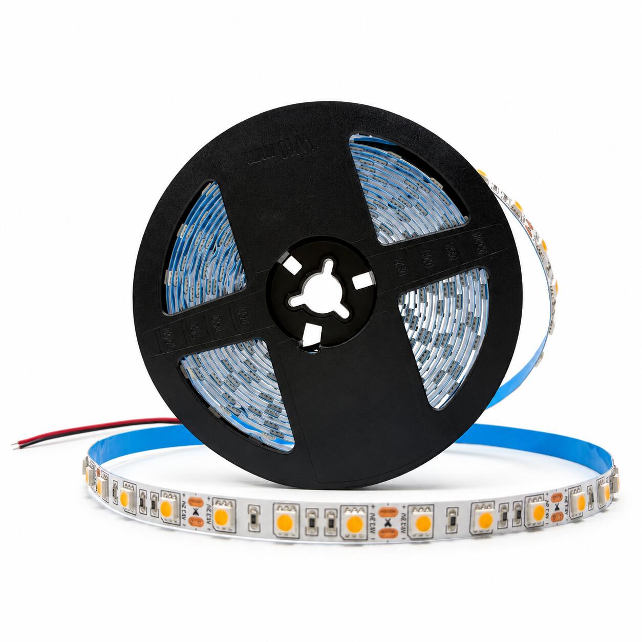 Tira de LED 12V-DC 72W 10mm monocolor IP20 (SMD5050 60cn/m) Rollo 5 metros (6)