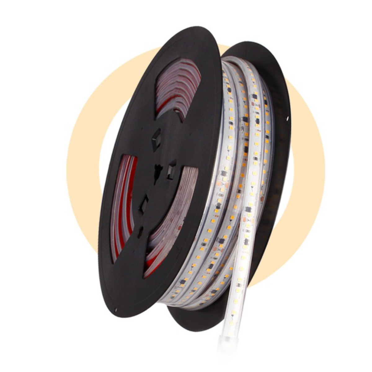 Tira LED 220V - 300W (2400xSMD2835) - 12mm - Apta exterior: IP67 - Rollo 20 metros