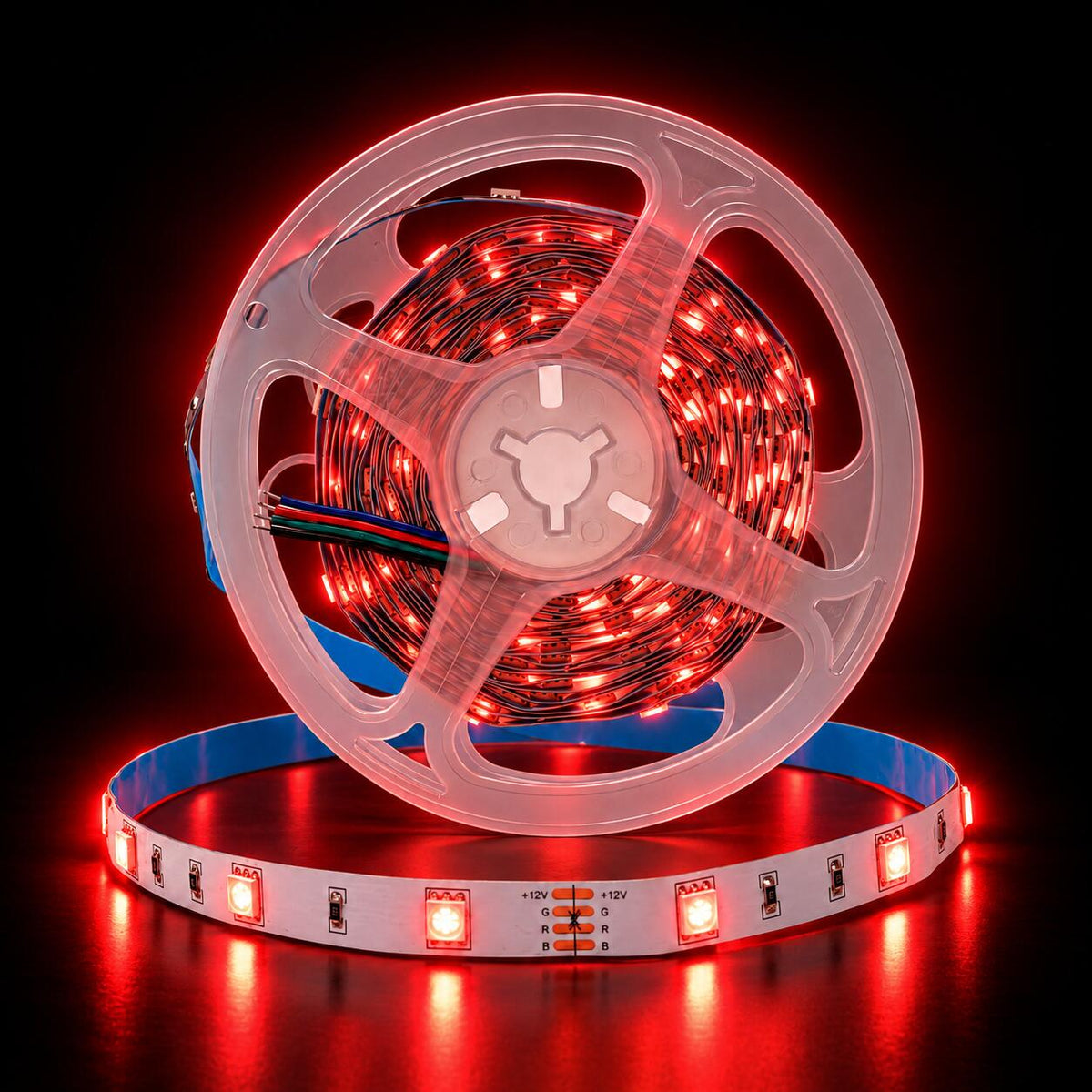 Tira de LED 12V-DC 36W 10mm multicolor RGB IP20 (SMD5050 30ch/m) Rollo 5 metros (5)