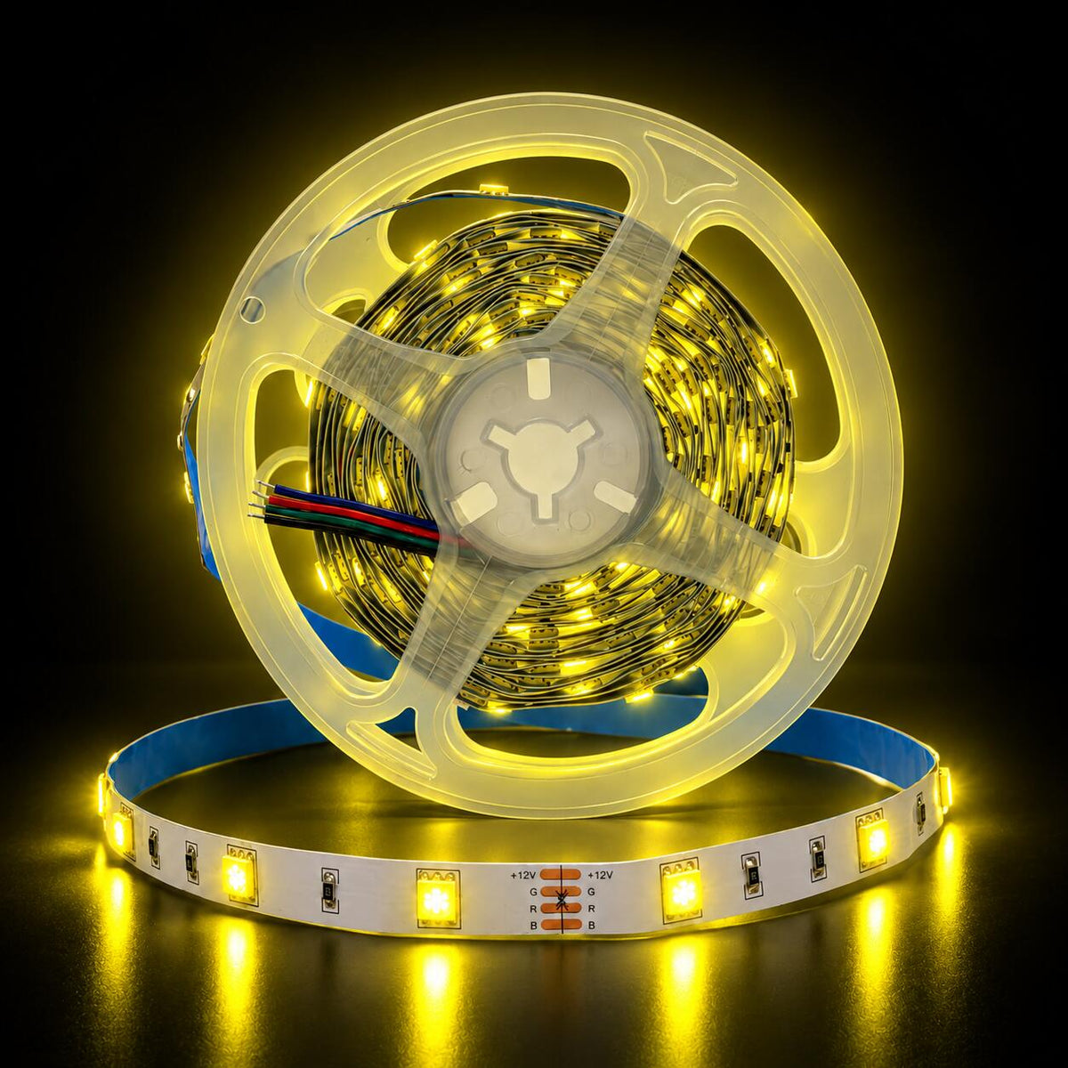Tira de LED 12V-DC 36W 10mm multicolor RGB IP20 (SMD5050 30ch/m) Rollo 5 metros (6)