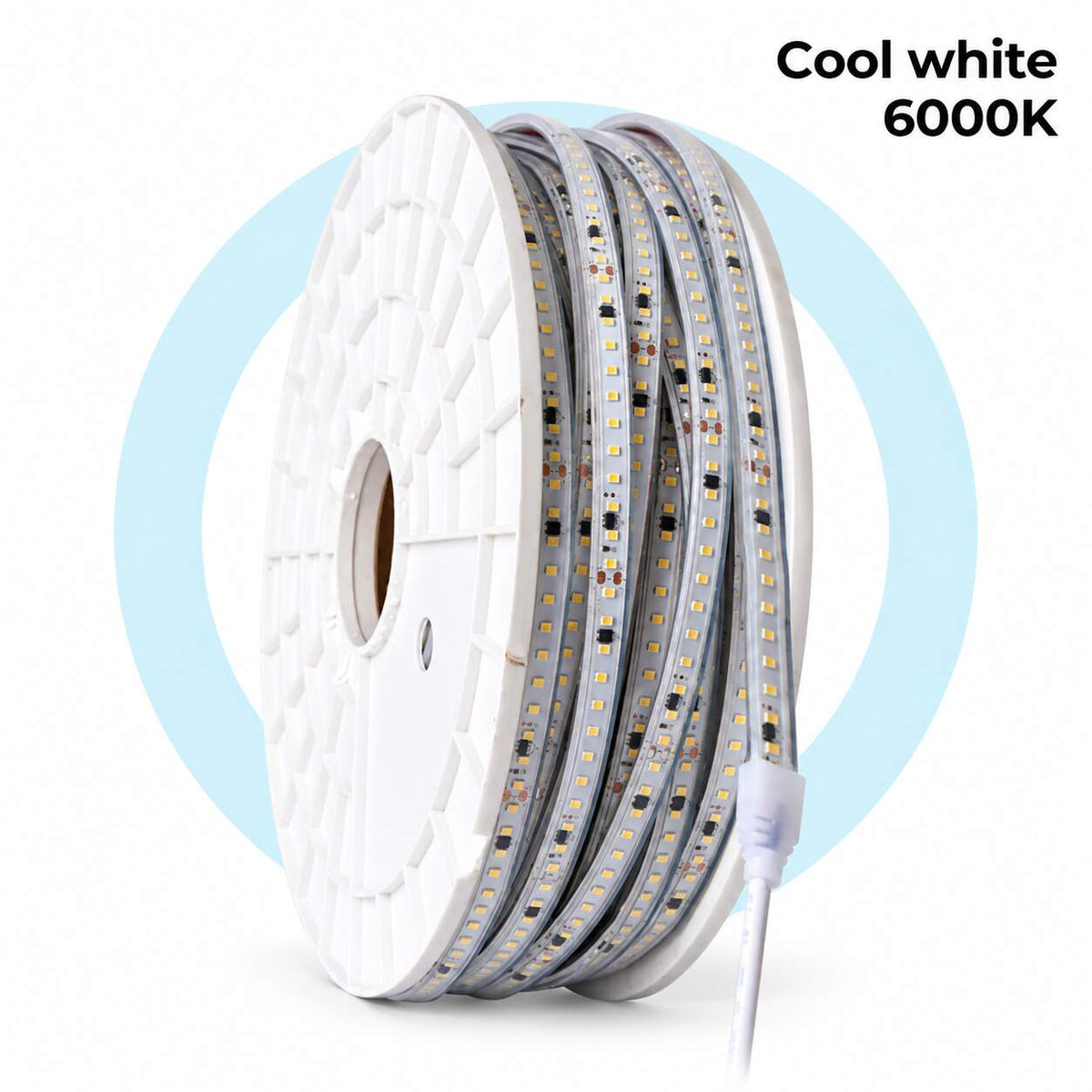 Tira LED 220V - 950W (6000xSMD2835) 12mm -  IP67 - Rollo 50 metros - Corte cada 10cm (10)