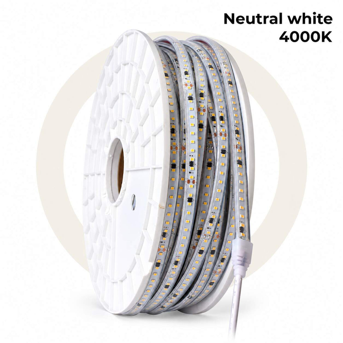 Tira LED 220V - 950W (6000xSMD2835) 12mm -  IP67 - Rollo 50 metros - Corte cada 10cm (15)
