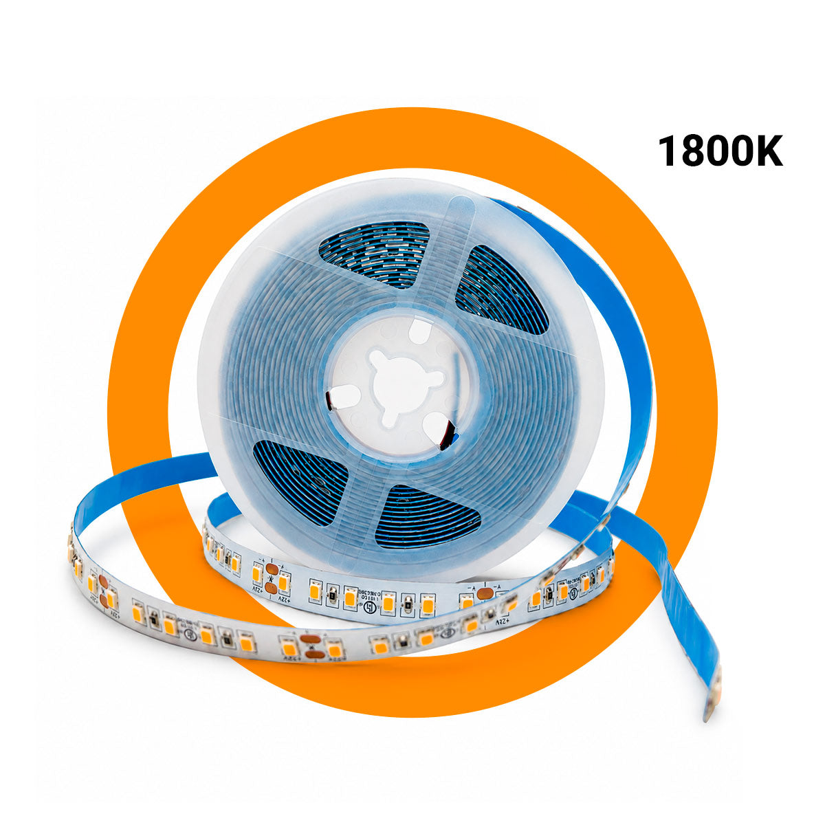 Tira LED 24V DC - 18W/m - Monocolor - 10mm - IP20 - Rollo 5 metros - 120ch/m (8)
