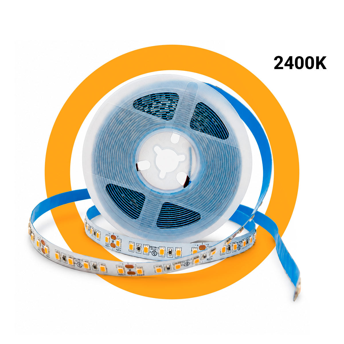 Tira LED 24V DC - 18W/m - Monocolor - 10mm - IP20 - Rollo 5 metros - 120ch/m (12)
