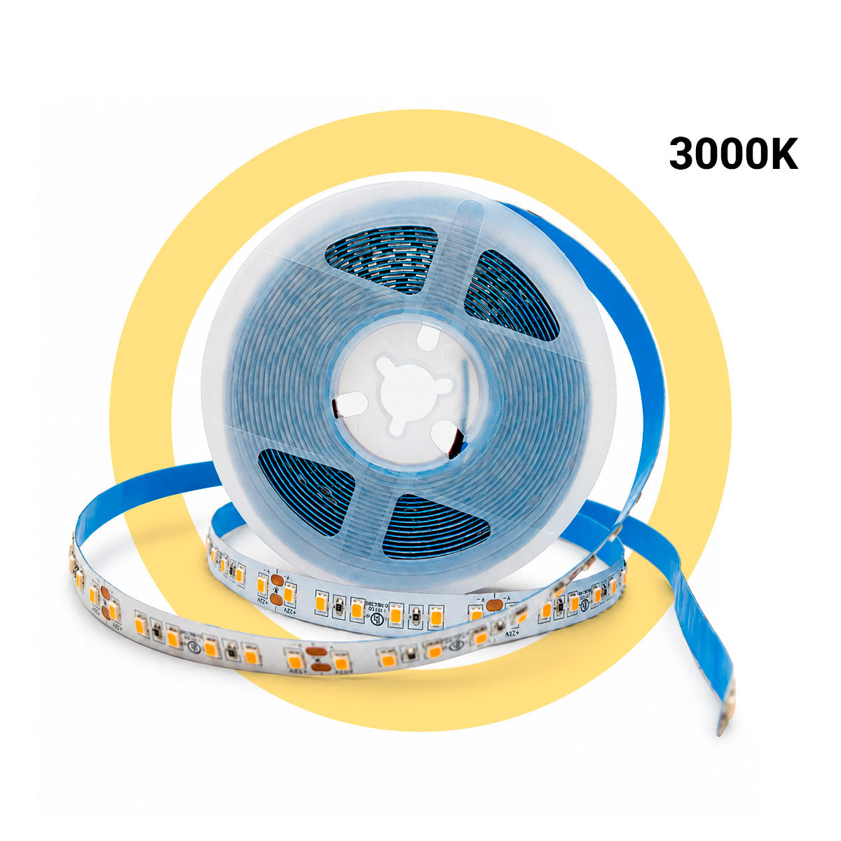 Tira LED 24V DC - 18W/m - Monocolor - 10mm - IP20 - Rollo 5 metros - 120ch/m (24)