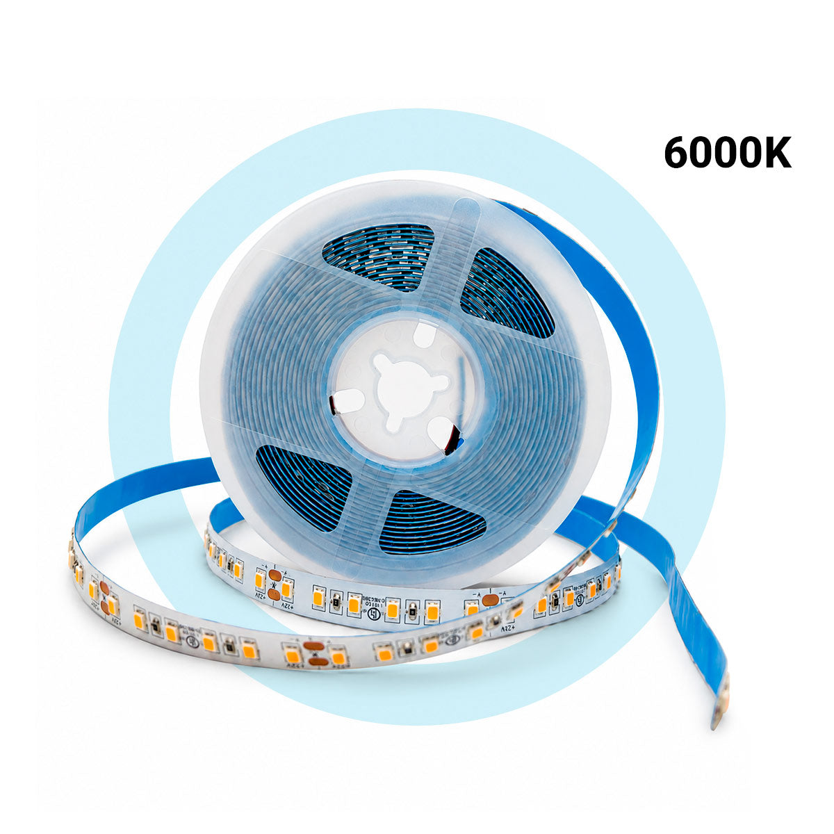 Tira LED 24V DC - 18W/m - Monocolor - 10mm - IP20 - Rollo 5 metros - 120ch/m (28)