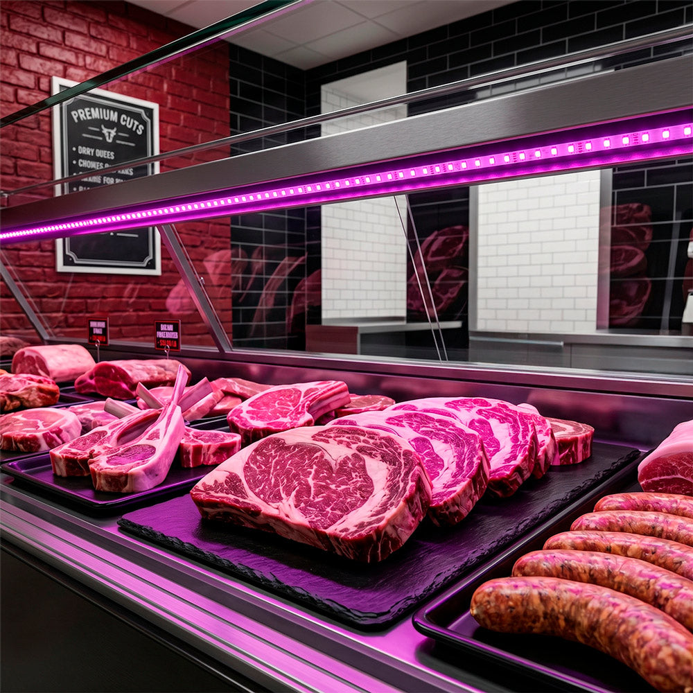 Tira de LED 24V DC especial para carnicerías - 18W/m - IP20 - Rollo 5 metros - 120ch/m (1)