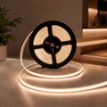 24V DC COB LED Strip - 12W/m - 10mm - IP20 - 10 meters roll - Cut every 5cm 5