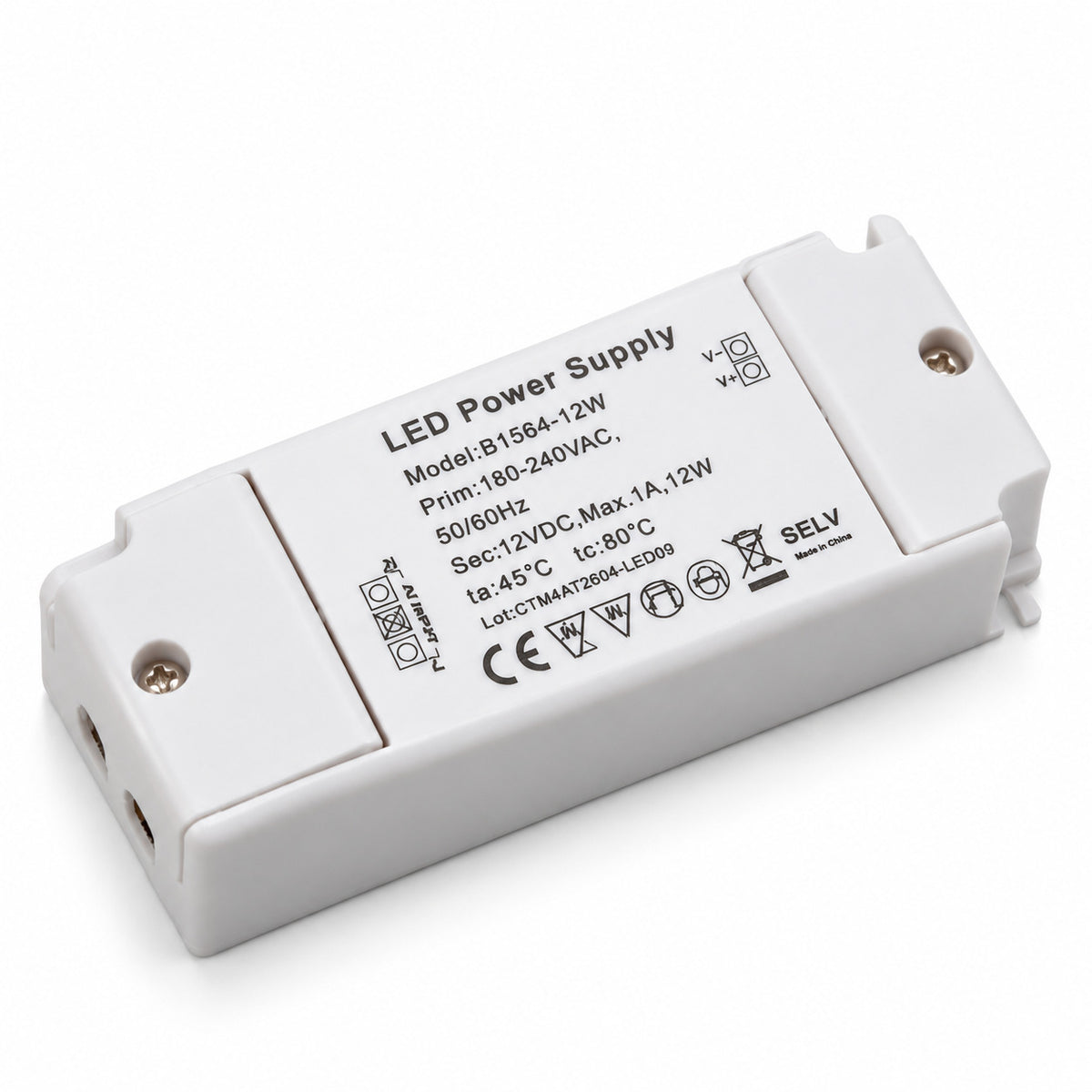 Fuente de alimentación 12V DC 12W 1A 100-240V