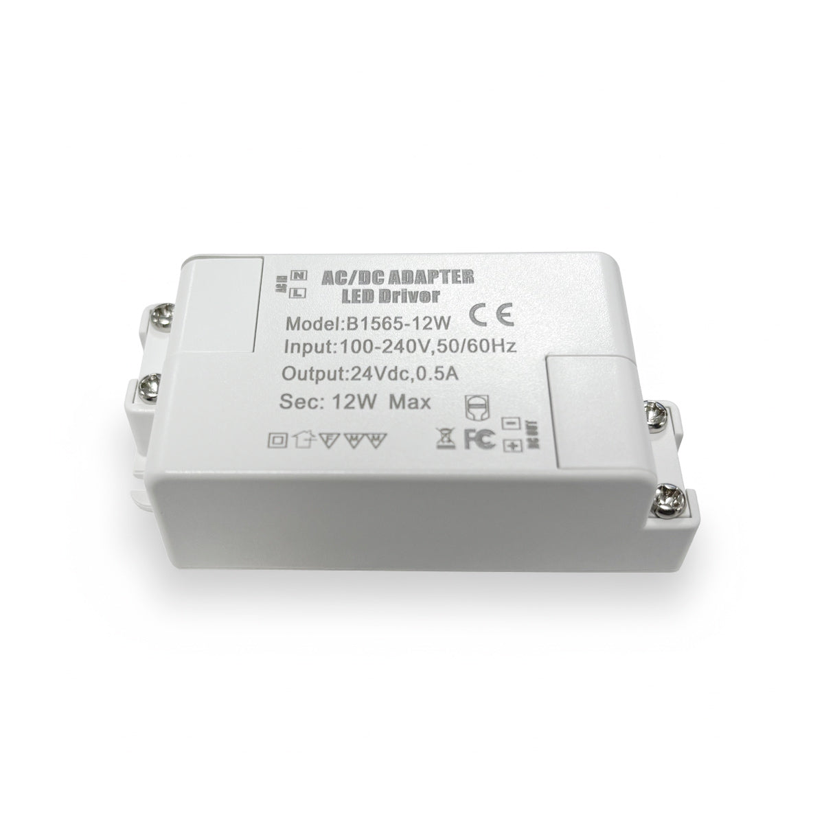 Fuente de alimentación 24V DC 12W 0.5A 100-240V