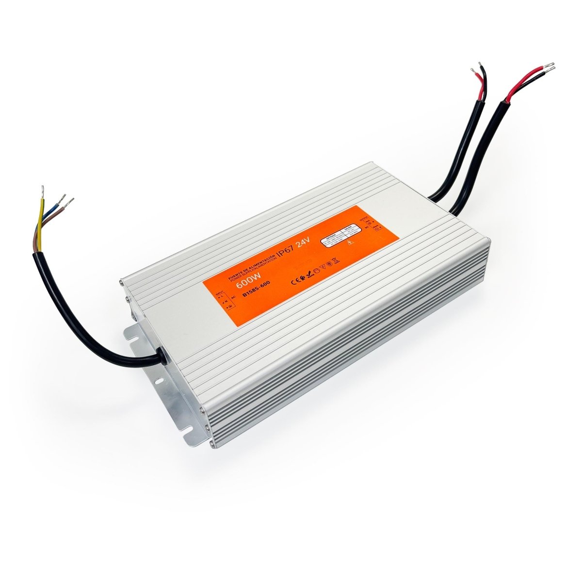 Fuente de alimentación estanca compacta - 600W 24V - 25A - IP67 - Barcelona Led-Material eléctrico