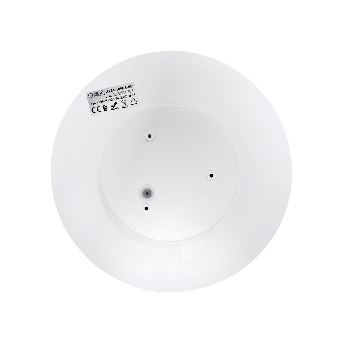 Plafón LED circular con sensor PIR - 18W - Superficie - IP54 - Barcelona Led-