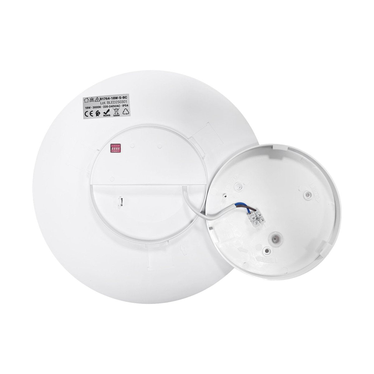Plafón LED circular con sensor PIR - 18W - Superficie - IP54 - Barcelona Led-