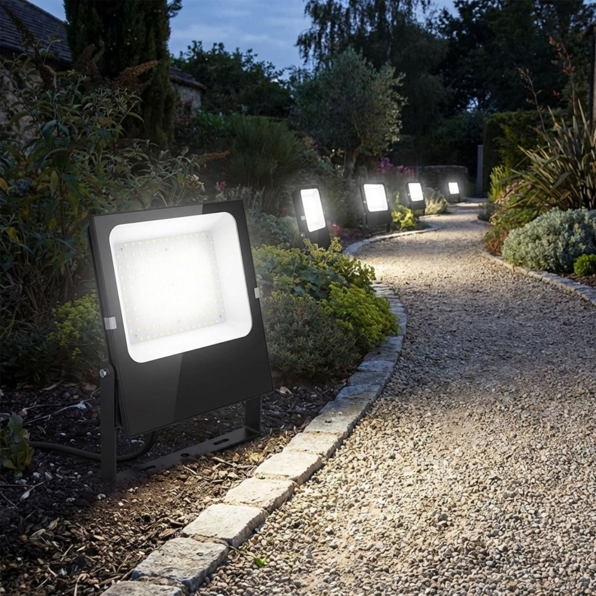 Proyector LED exterior 100W - 12-24V DC - 120º - IP66 - Barcelona Led-