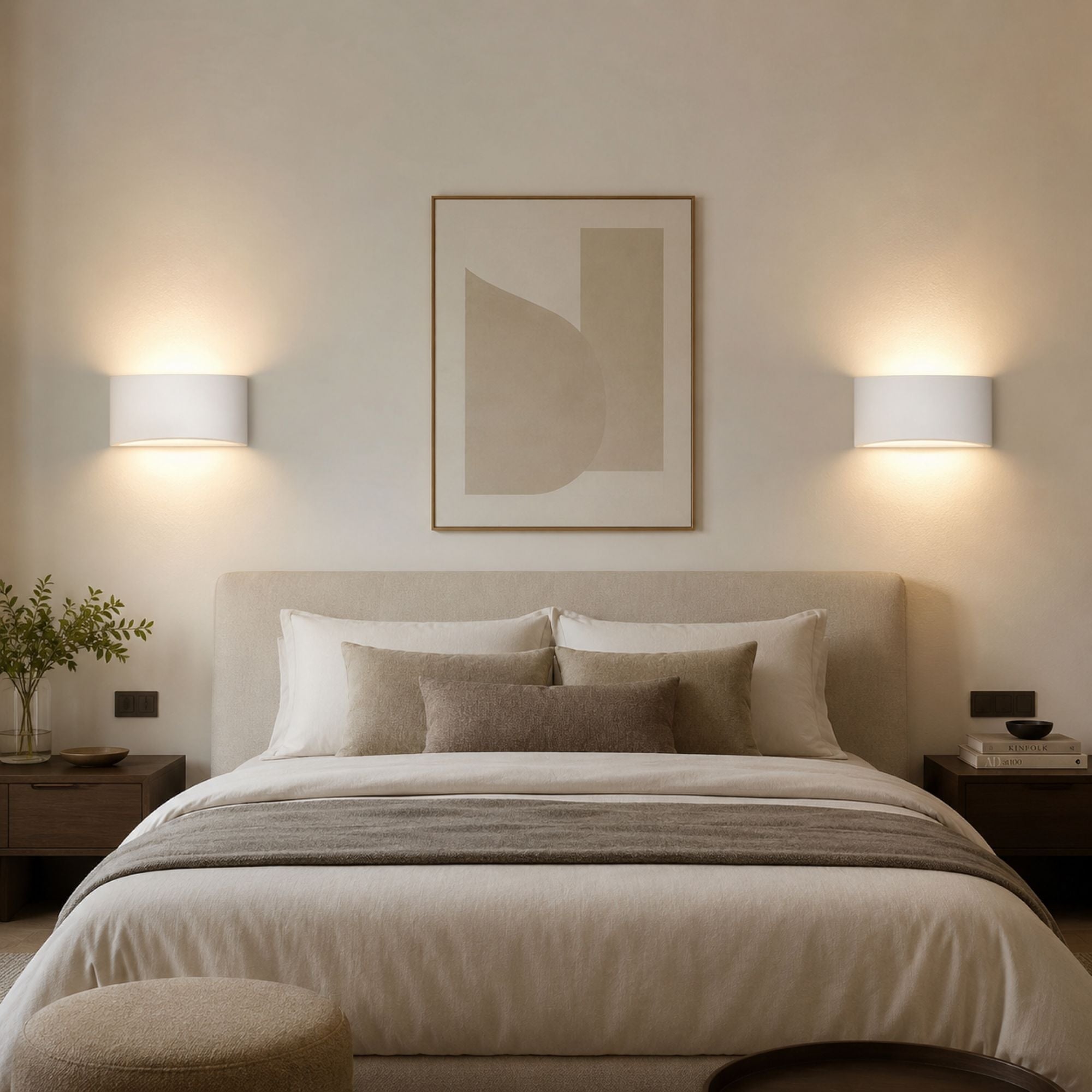 Aplique de pared de escayola "PEARL 300" - Doble cara - G9 (7)