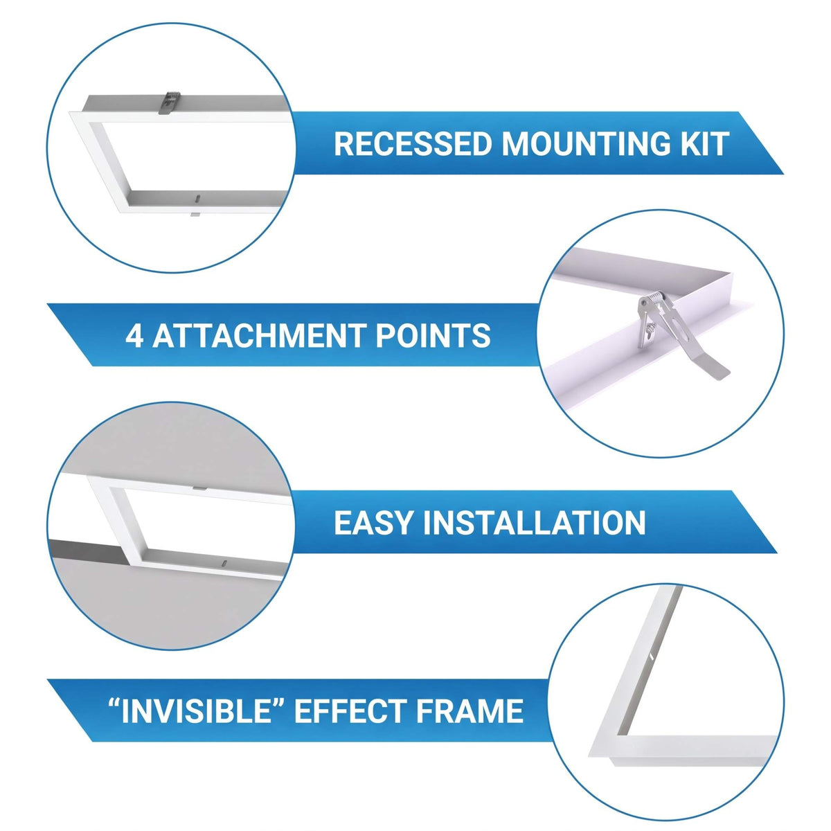 Kit Marco empotrable para Paneles LED 120x60 (2)