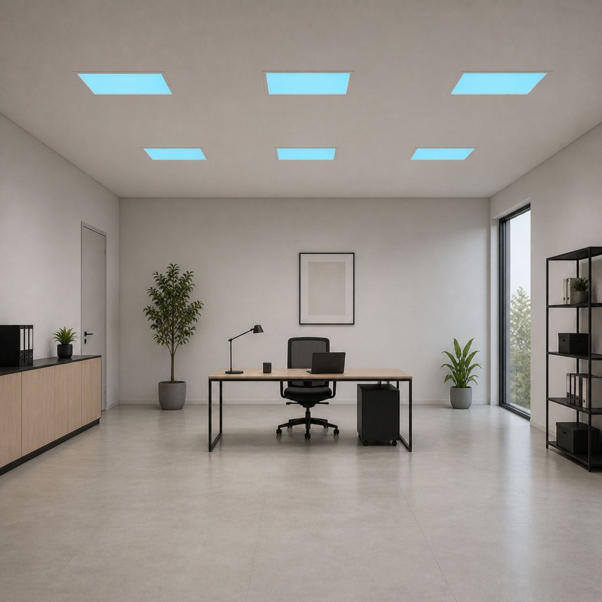 Panel Blue Skylight efecto cielo "SKYWIN SR" - Slim - Daylight - 45W - 60x30cm - Barcelona Led-Iluminación