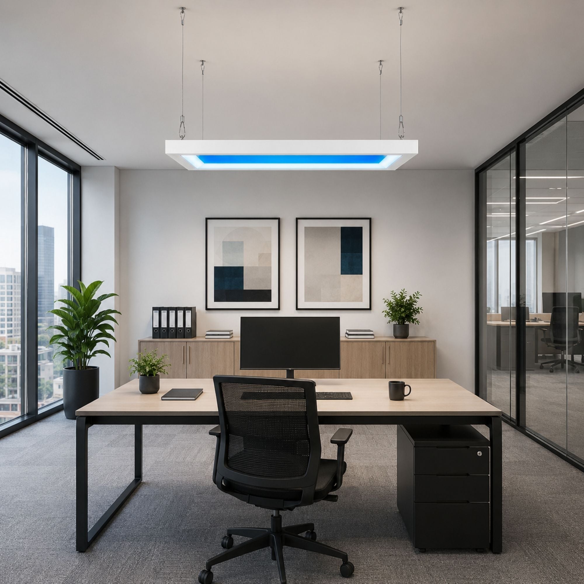 Marco para paneles LED Skylight "SKYWIN SR" - 60x30 - Superficie o suspensión (5)