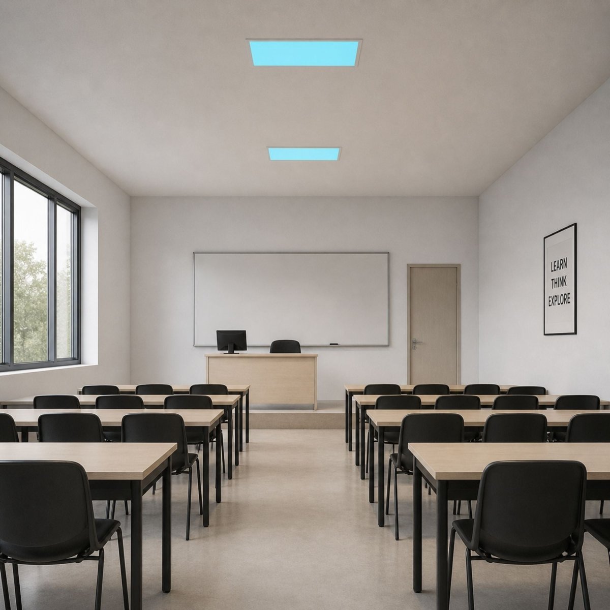 Panel Blue Skylight efecto cielo "SKYWIN SR SMART" - Slim - CCT - 45W - 60x30cm - Barcelona Led-Iluminación