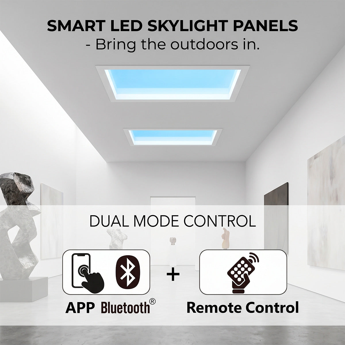 Panel Blue Skylight efecto cielo "SKYWIN SR" - Slim - Daylight - 45W - 60x30cm (11)