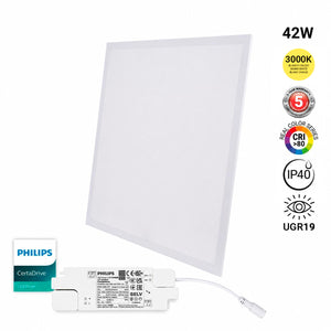 Panel LED empotrable Backlight 60x60cm - 42W - 5040lm - Driver Philips - UGR19 - IP40 (9)