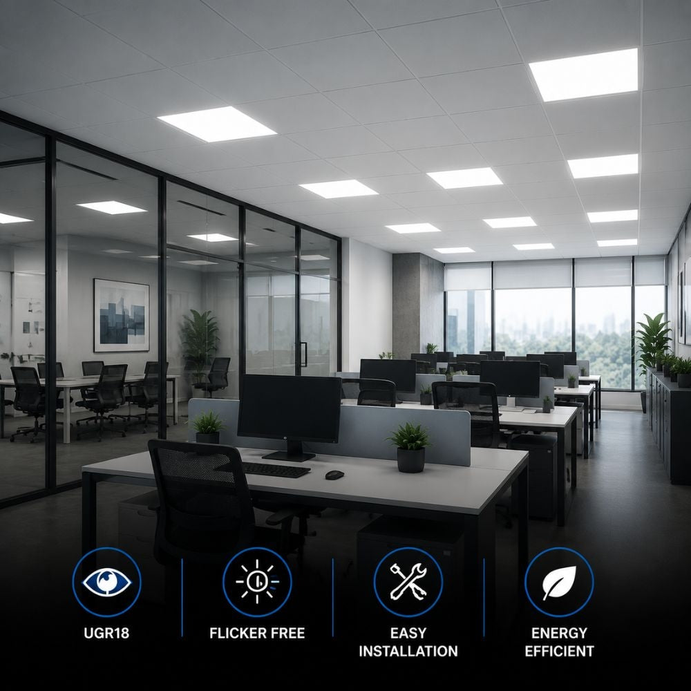 Panel LED empotrable Backlight 62x62cm - 4800lm - Driver Osram- 40W - UGR18 - IP20 (3)