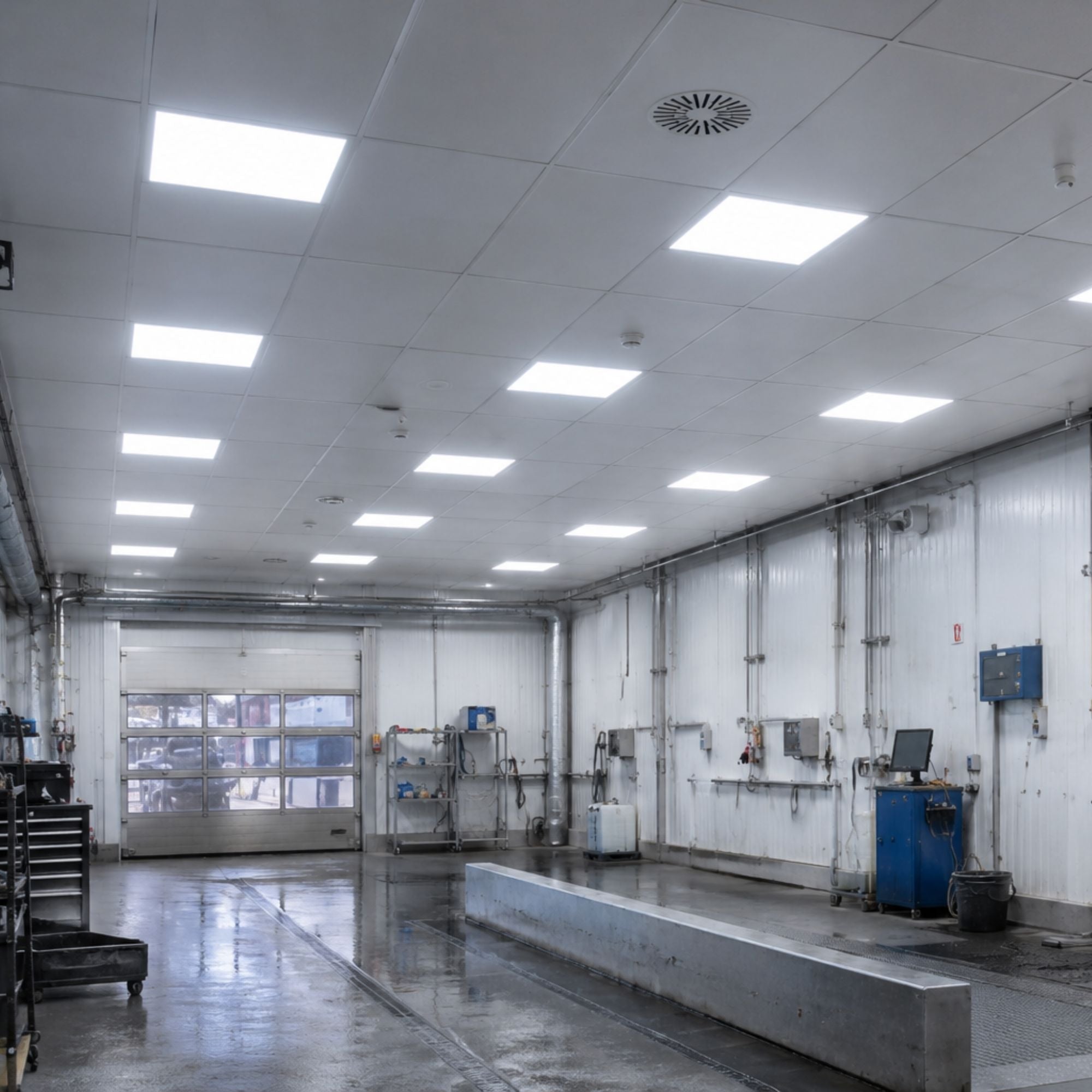 Panel LED empotrable Backlight 60x60cm - 36W - 5040lm - Driver Philips - UGR19 - IP54 (12)