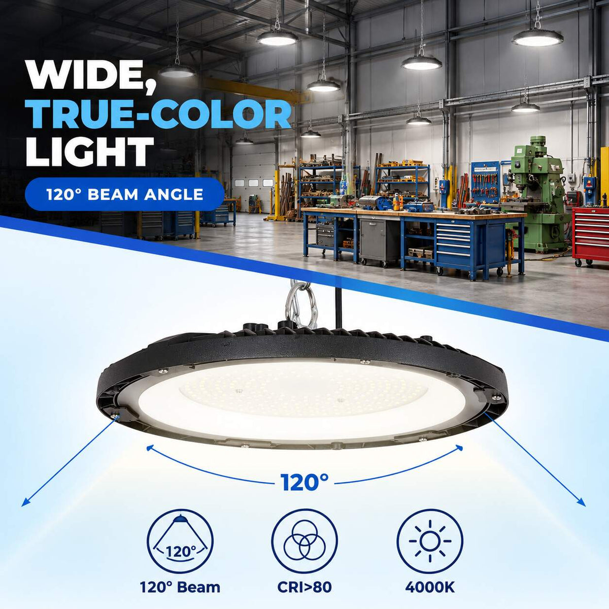 Campana LED industrial - 200W - IP65 - 110lm/W - 5 años de garantía (15)