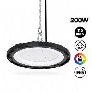 Campana LED industrial - 200W - IP65 - 110lm/W - 5 años de garantía