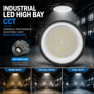 Campana LED industrial UFO - CCT - 100W - 90º - 100lm/w - IP65 (10)