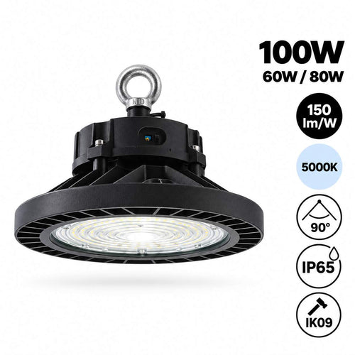 LED High Bay Light - 100W - PHILIPS Lumileds - LIFUD Driver - 5000K - IP65 - 7 years warranty