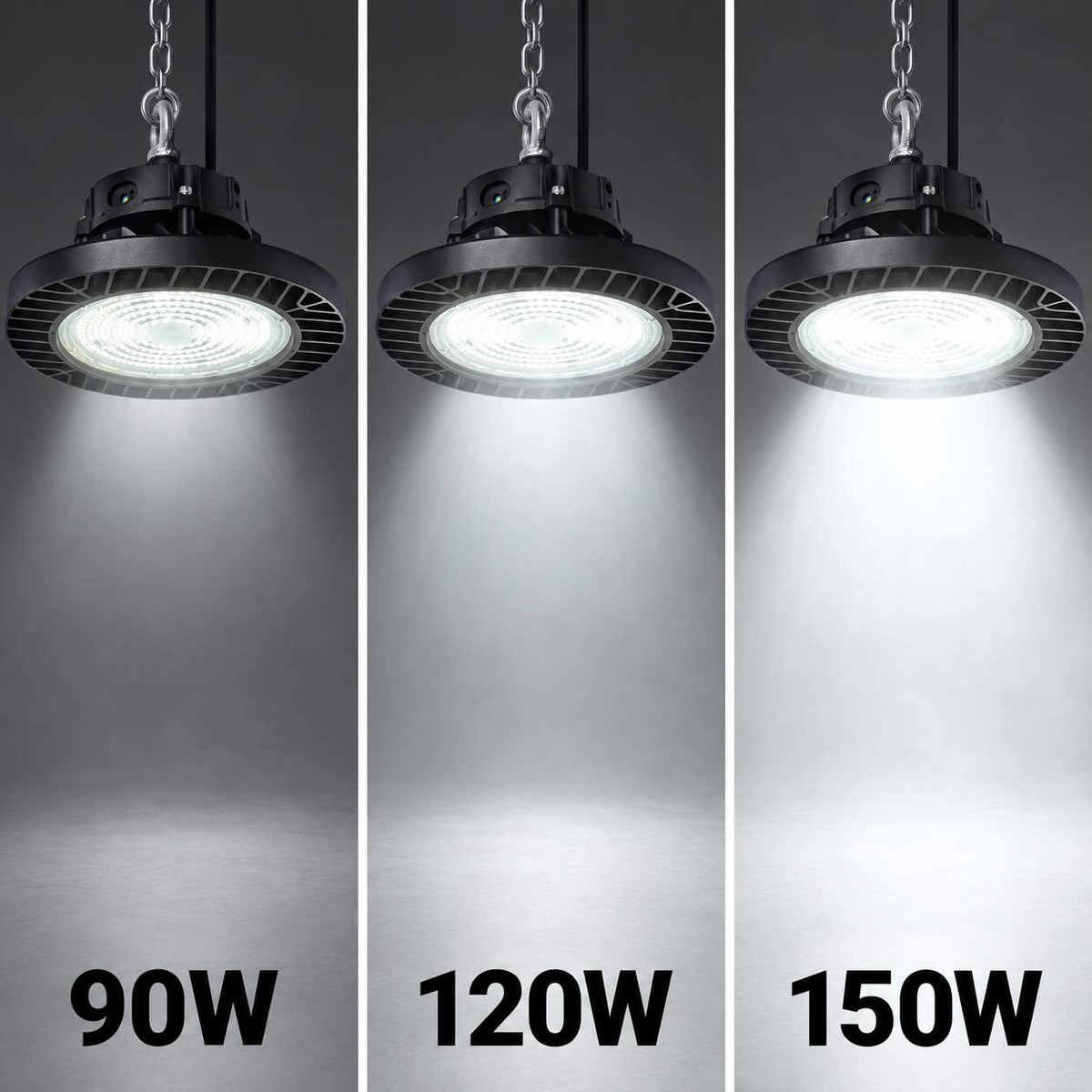 Campana LED industrial - 150W - PHILIPS Lumileds - Driver LIFUD - 5000K - IP65 - 7 años garantía (5)