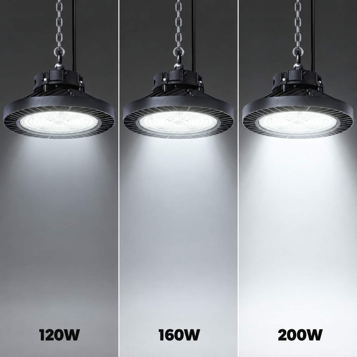 Campana LED industrial - 200W - PHILIPS Lumileds - Driver LIFUD - 5000K - IP65 - 7 años garantía (4)