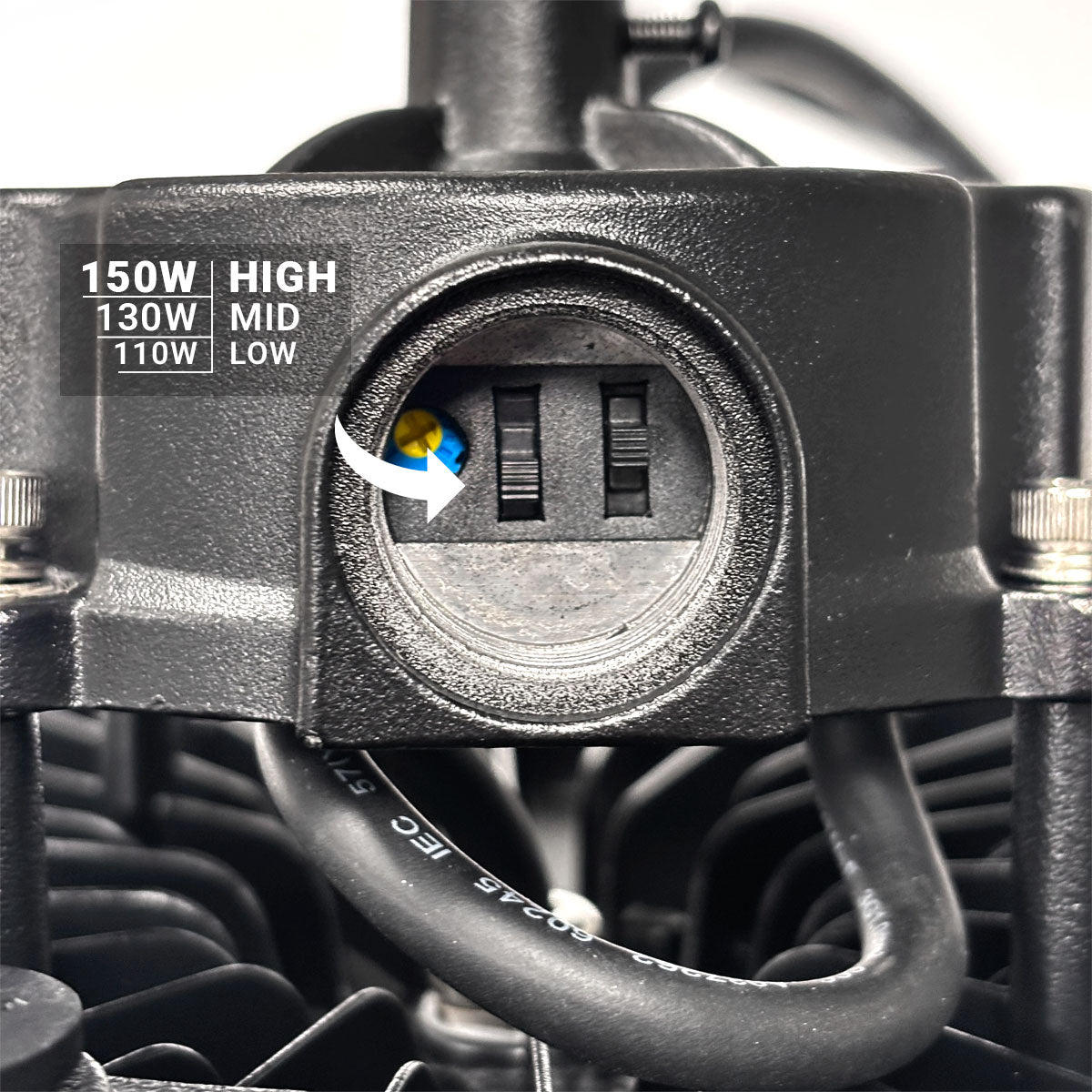 Campana LED UFO industrial - CCT - 150W - 170lm/W - Driver LIFUD - Ángulo seleccionable 110º/90º/70º - IP65 (14)