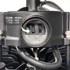 Campana LED UFO industrial - CCT - 150W - 170lm/W - Driver LIFUD - Ángulo seleccionable 110º/90º/70º - IP65 (14)