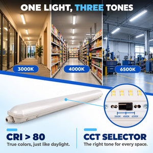 Pantalla estanca LED lineal conectable CCT con sensor de movimiento- 120cm - 40W - IP65 (5)