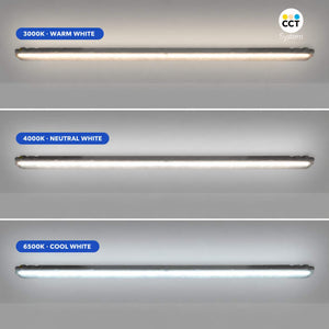 Pantalla estanca LED lineal conectable CCT con sensor de movimiento- 150cm - 56W - IP65 (4)