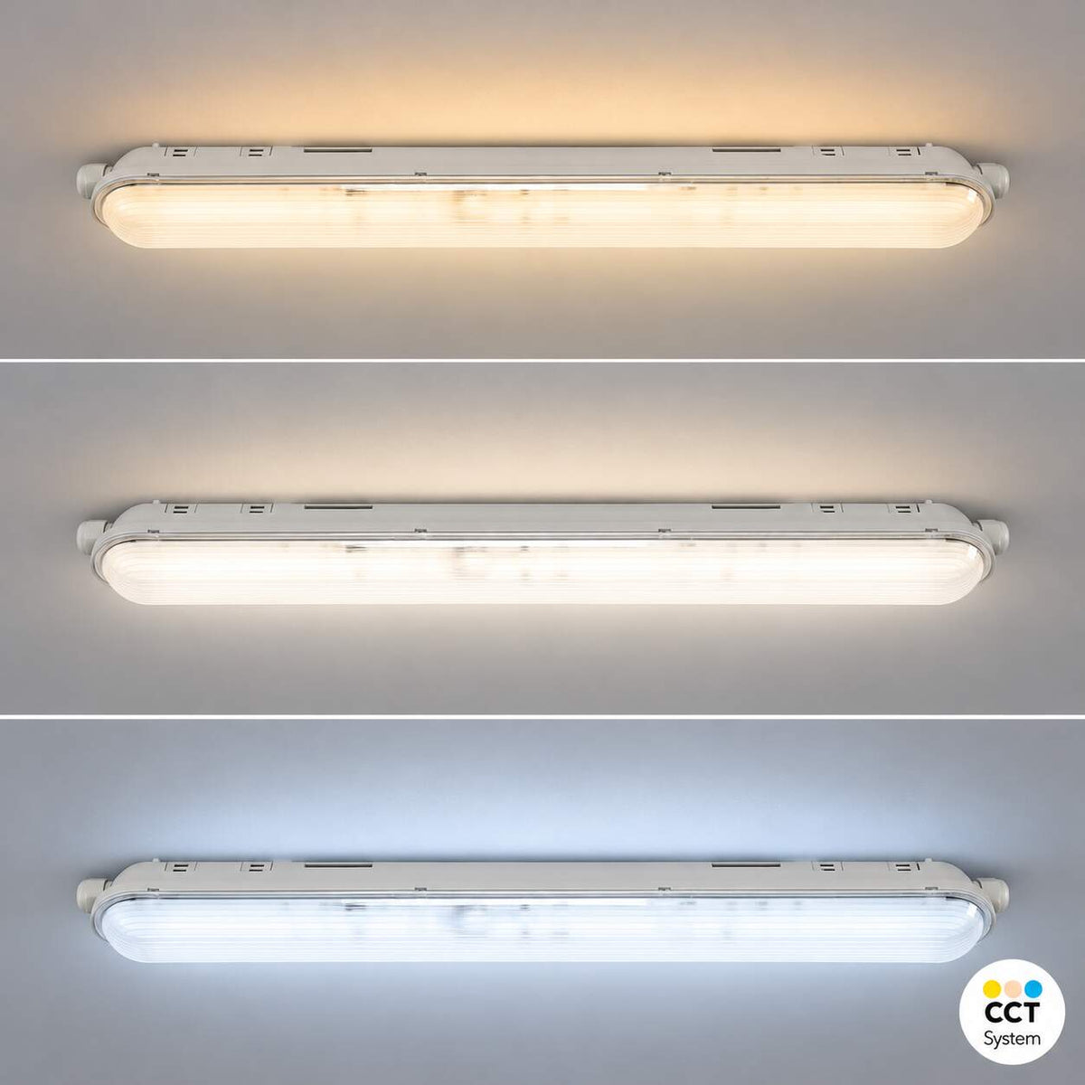 Pantalla estanca LED lineal enlazable CCT - 60cm - 21W - IP65 (4)