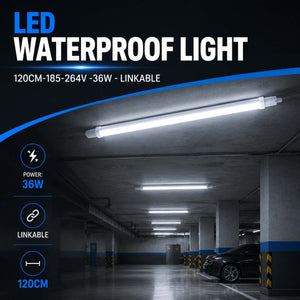 Pantalla estanca LED compacta - 36W - 110 lm/W - 120cm - ENLAZABLE - IP65 (8)