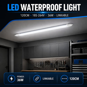 Pantalla estanca LED compacta - 36W - 110 lm/W - 120cm - ENLAZABLE - IP65 (14)