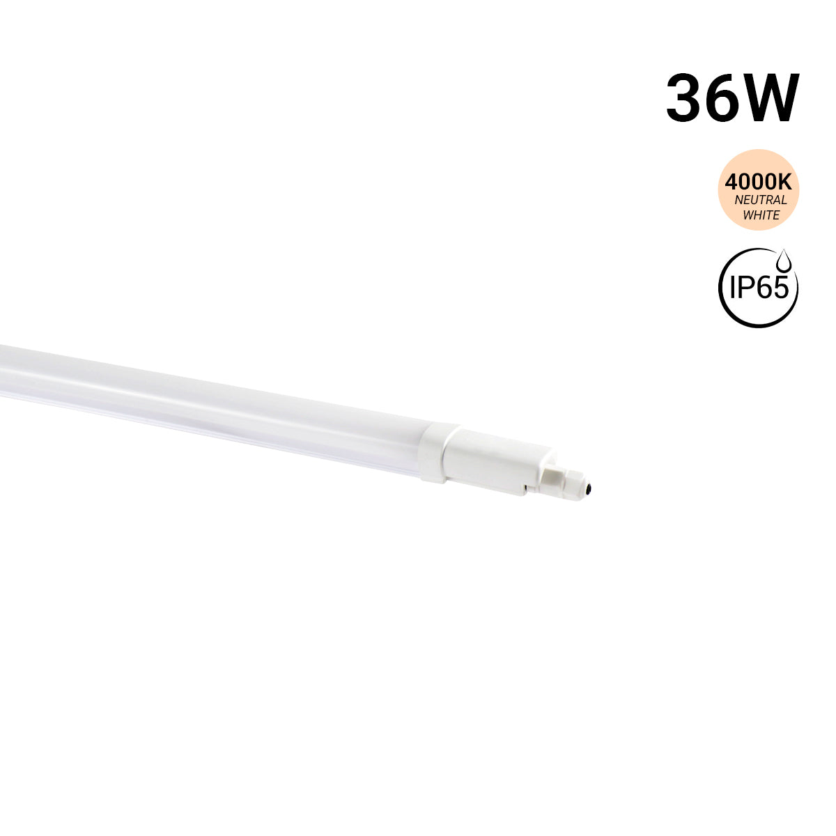 Pantalla estanca LED compacta - 36W - 110 lm/W - 120cm - ENLAZABLE - IP65
