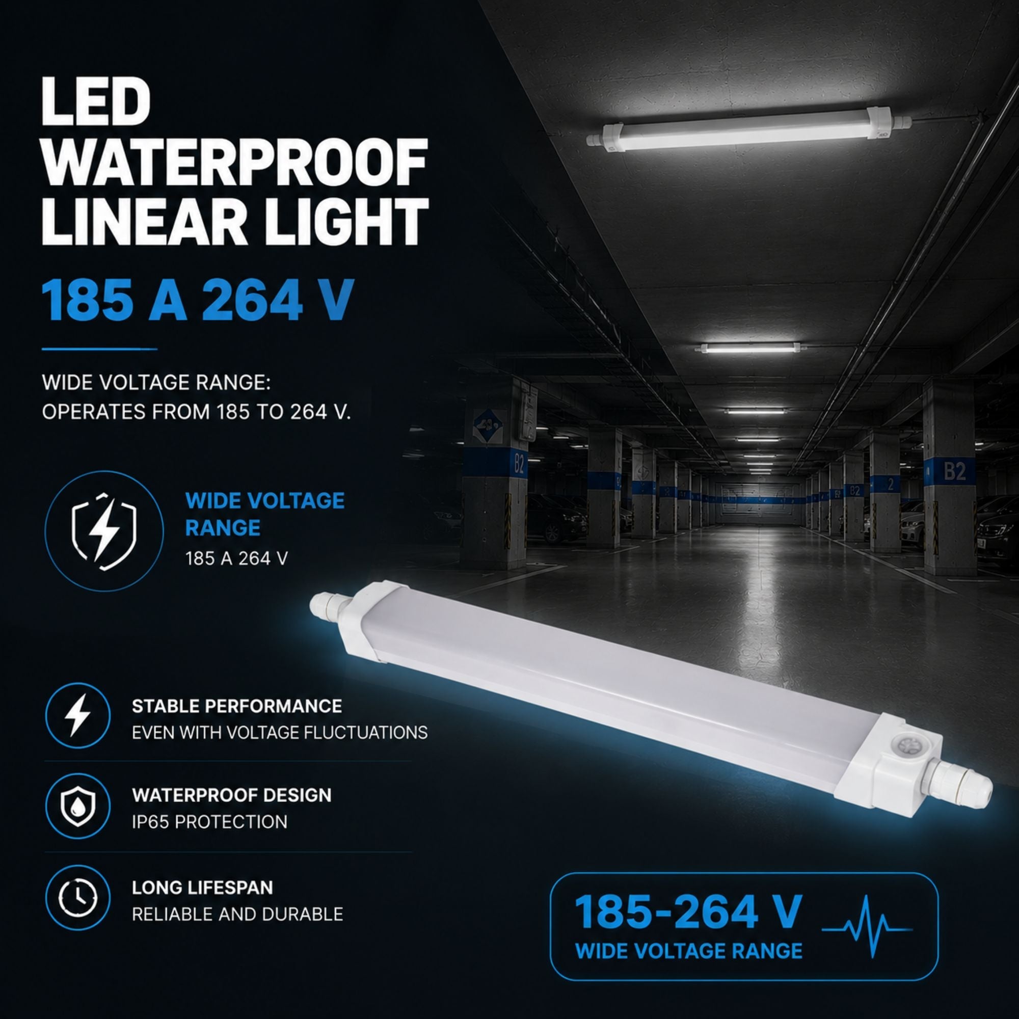 Pantalla estanca LED - 18W - CCT - 60cm - IP65 (11)
