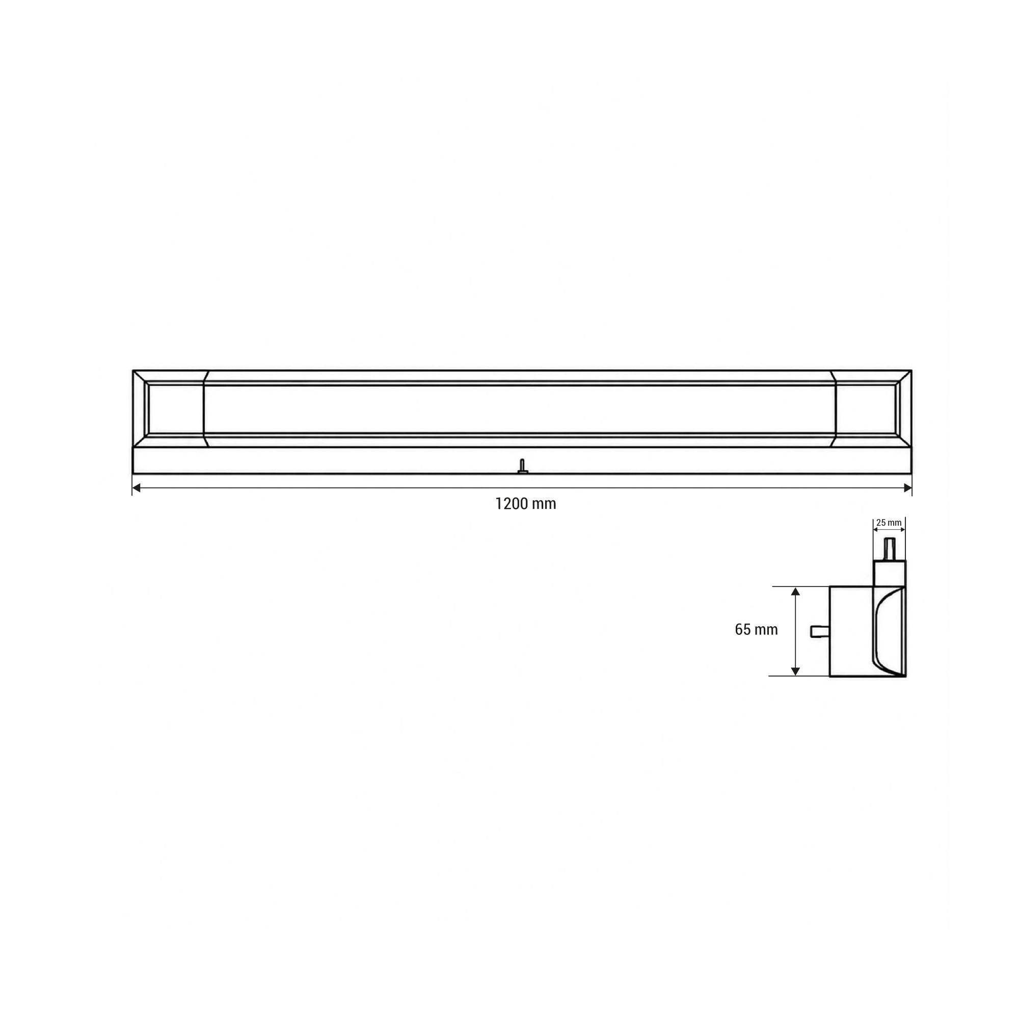 Luminaria lineal LED con caja de empalme - 3CCT - 40W - 120cm (9)