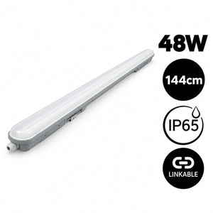 Pantalla estanca LED lineal enlazable 48W  - 150cm - IP65
