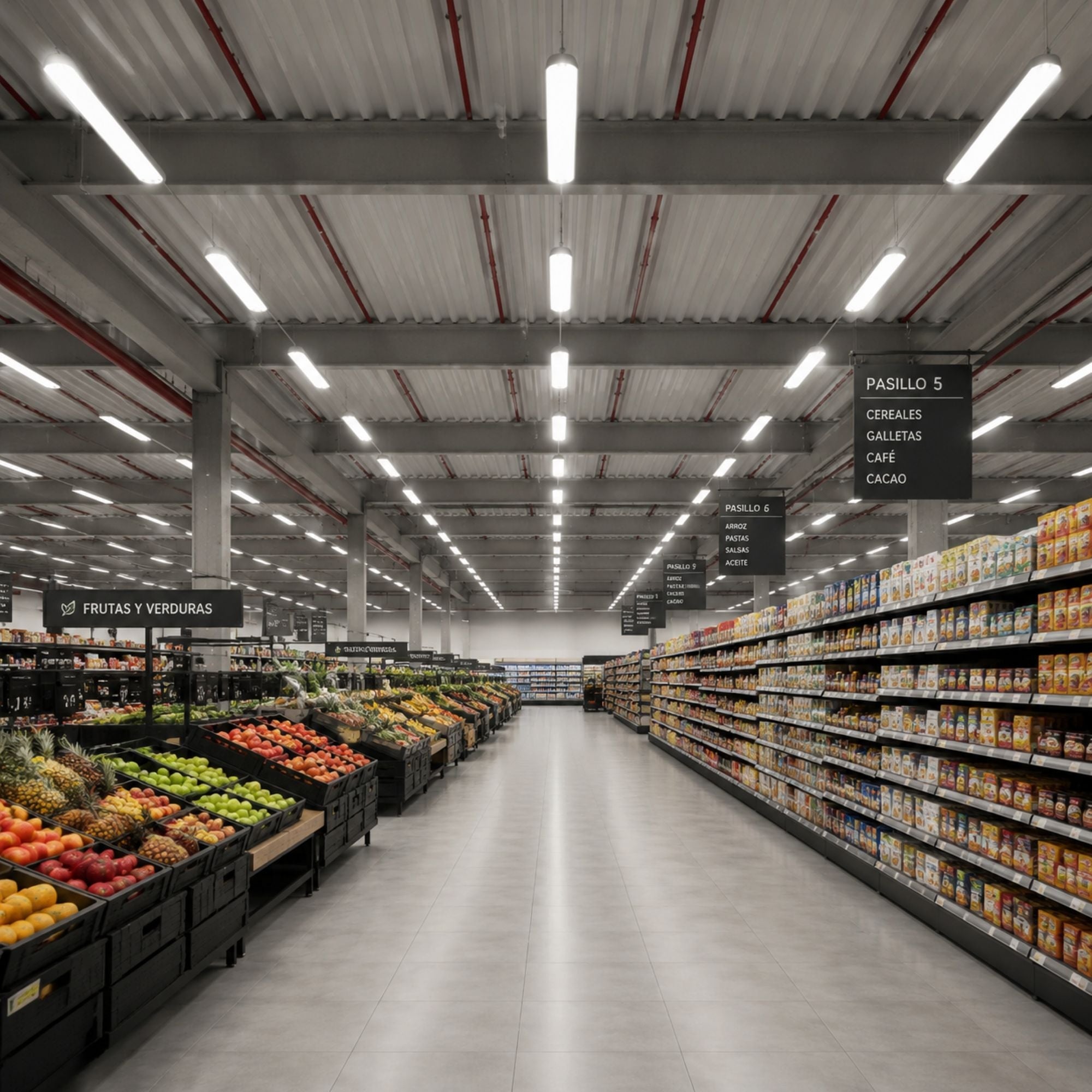 Pantalla estanca LED lineal enlazable 9W - 60cm - IP65 - 4000K (1)
