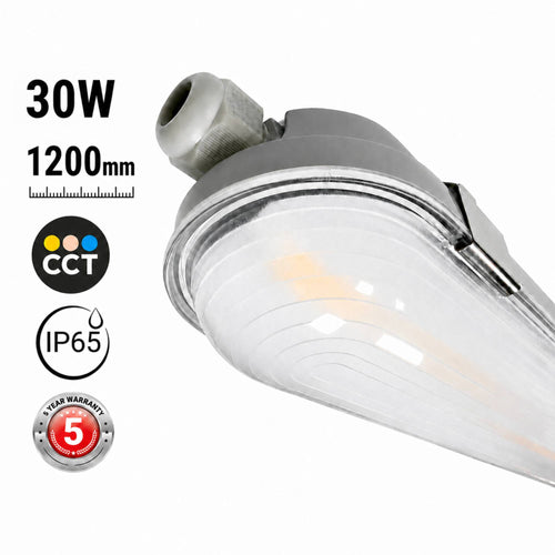 Linkable LED Tri-proof Batten Light - CCT - 120cm - 30W - STARSENSE Driver - IP65